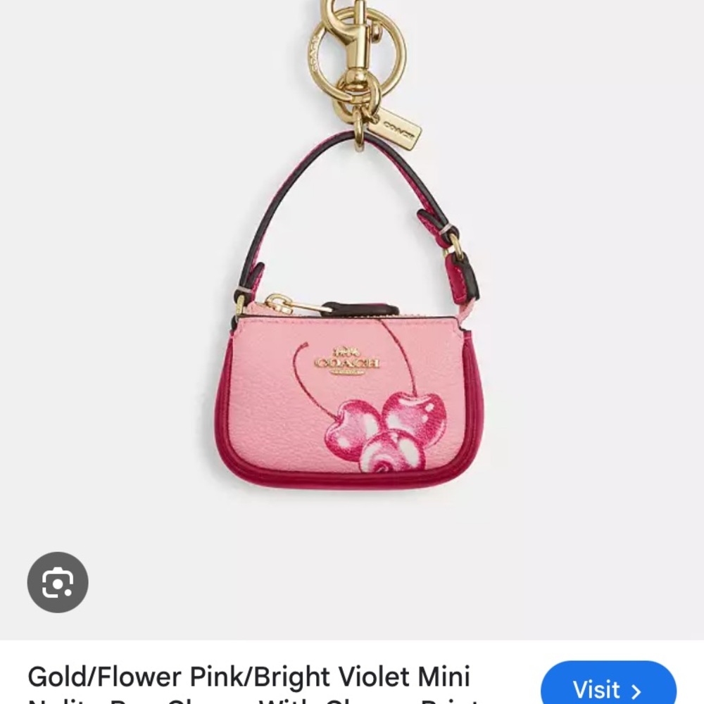 Coach Pink Cherry Nolita Charm